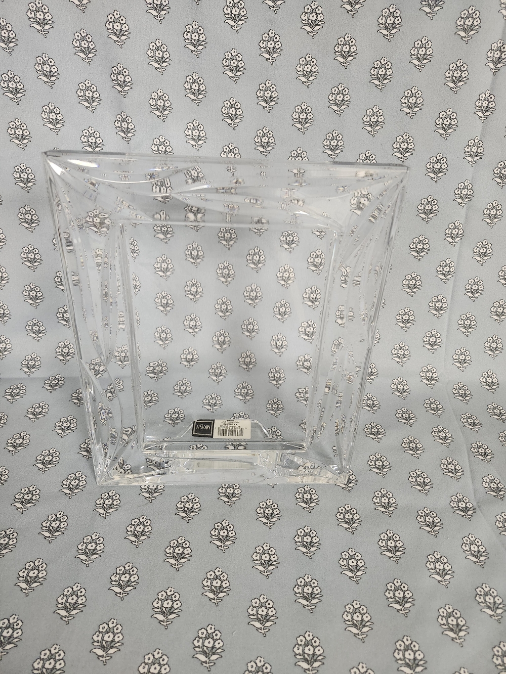 Clear Square Glass Vase - Transparent